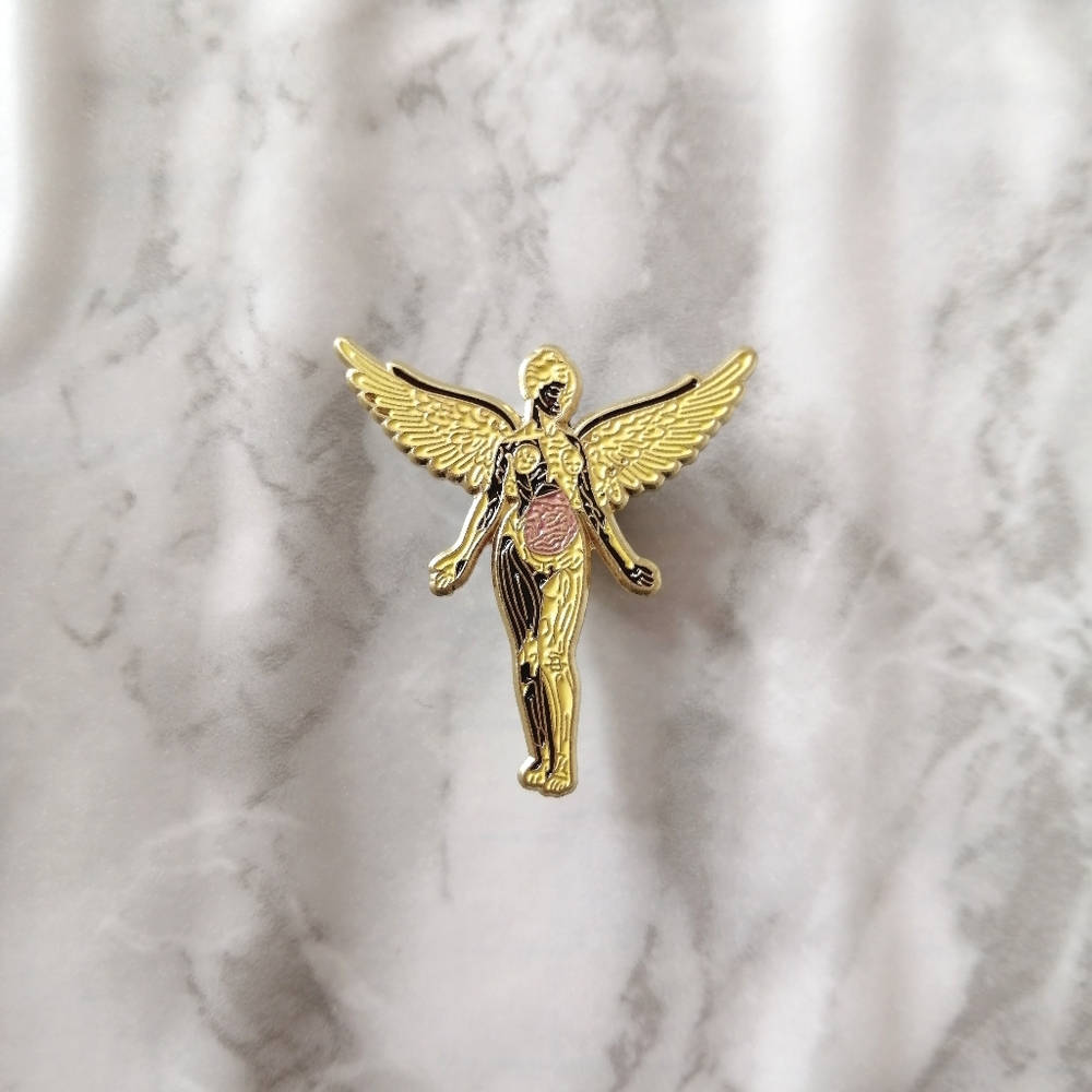 📍2/20$ Nirvana Angel Enamel Pin NWOT